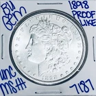 1898 BU UNCIRCULATED MORGAN SILVER DOLLAR AUTHENTIC U.S. MINT FREE SHIPPING 7187