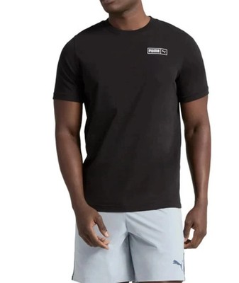 Puma Men's Short Sleeve Crew Neck Logo Tee Shirt | A13