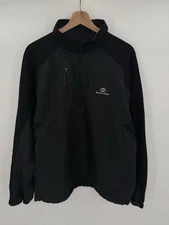 Zero Restriction 1/2 Zip Pullover Jacket Golf Black Windbreaker Mens Large