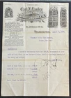 PHILADELPHIA ~ CARL F. LAUBER, LIQUORS & BITTERS ~ Illus. Letterhead 1917