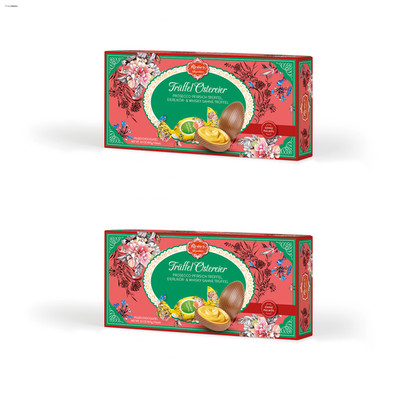 Reber Trüffel Ostereier Auslese | 10 Pralinen | 3 Sorten | 2 x 100g | 200g