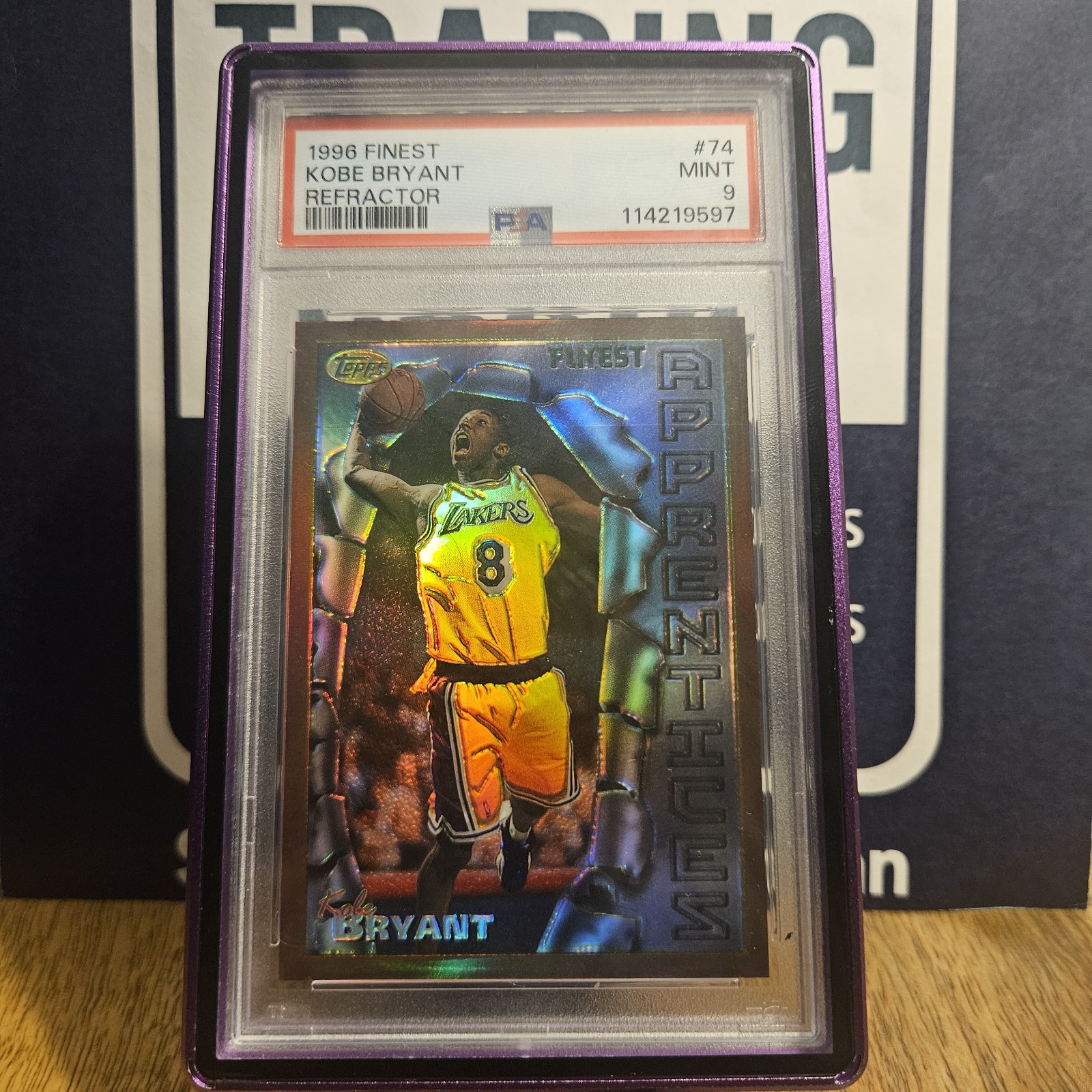 1996-97 Topps Finest Kobe Bryant #74 Refractor (RC)