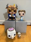 Disney Funko Pop Lot No Box Beauty And The Beast Belle Mrs Potts Chip