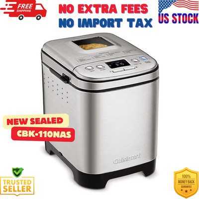 Cuisinart Automatic Bread Maker Stainless Steel Programmable Up To 2lb Loaf