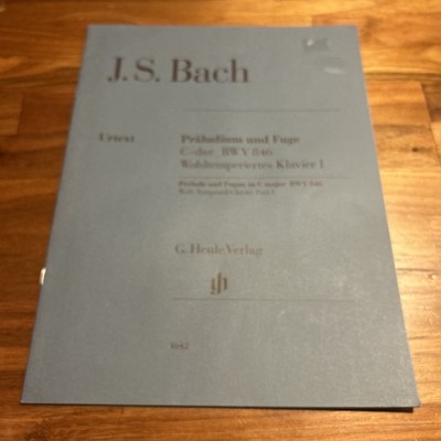Prelude & Fugue In C BWV 846 Piano Urtext Johann Sebastian Bach P