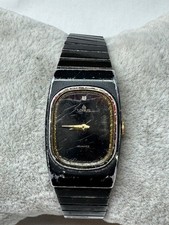 Ladies Lorus Y588-5170 Black Tone Quartz Watch New Battery