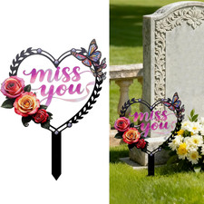 Graves Cemetery Decorations,Cardinals Memorial Grave Markers for Cemetery Memori