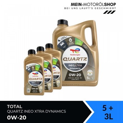 Total Quartz Ineo Xtra Dynamics 0W-20 Motoröl BMW LL-17 FE+ 5+3 Liter = 8 Liter