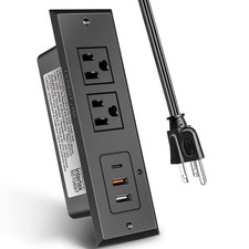 -Conference Recessed Power Strip Socket,20W PD Fast Charging USB-Power Strip,...