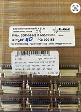 E-tec SDF-015-S111-95/FBRJ 15-Pin D-Sub Female Solder Flange Silver �7.42@ 134No