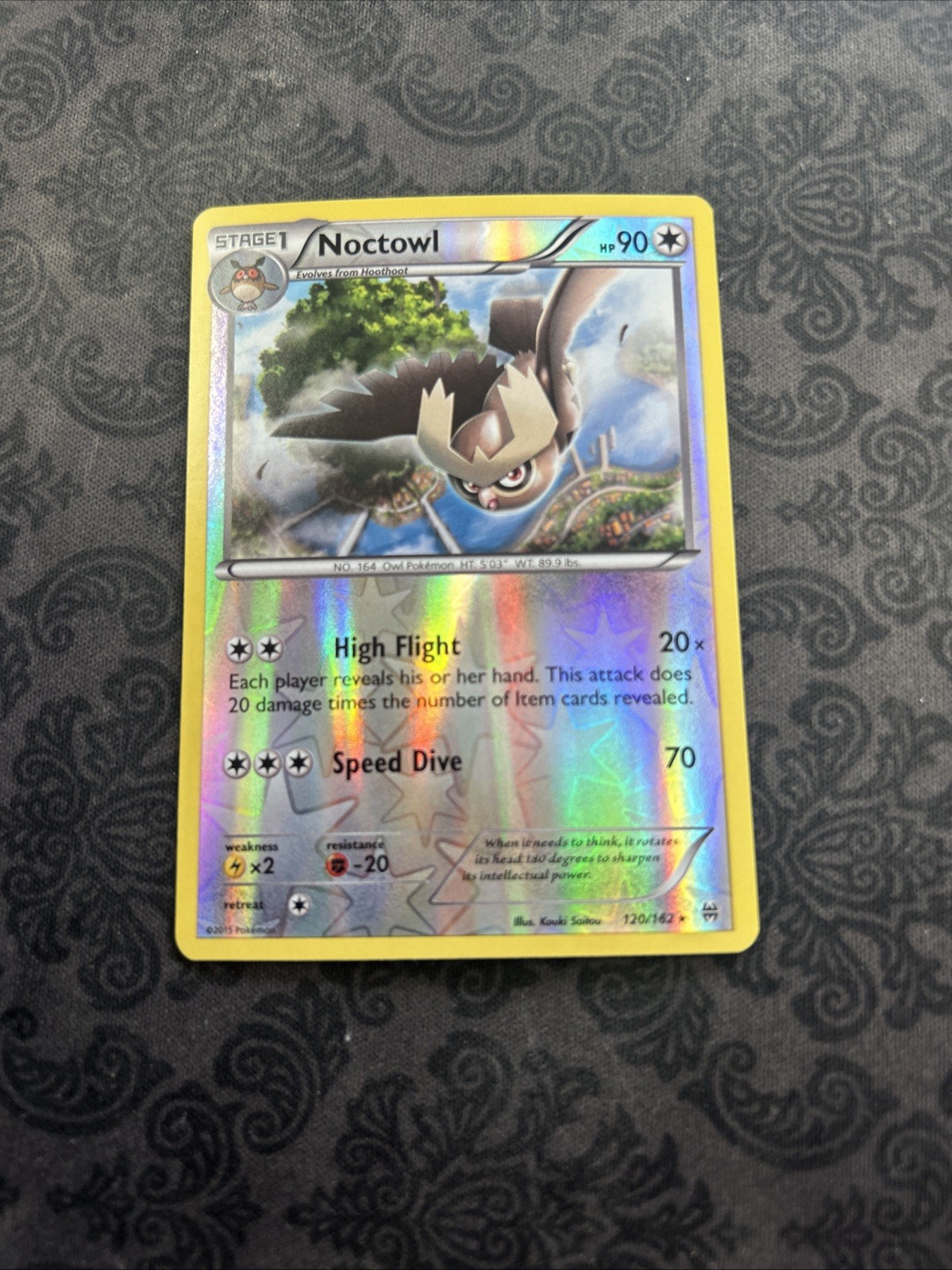 Noctowl 120/162 Rare Reverse Holo XY - BREAKthrough