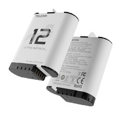 TELESIN Enduro Battery 2-Pack for GoPro 12 11 10 9 Accessories Cold-resistan