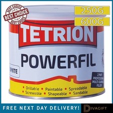 TETRION POWERFIL 2K 2 PART BODY FILLER LIGHTWEIGHT TOUGH SMOOTH WHITE 250G 600G
