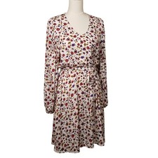 Banana Republic Floral LS  Dress S    DR0015