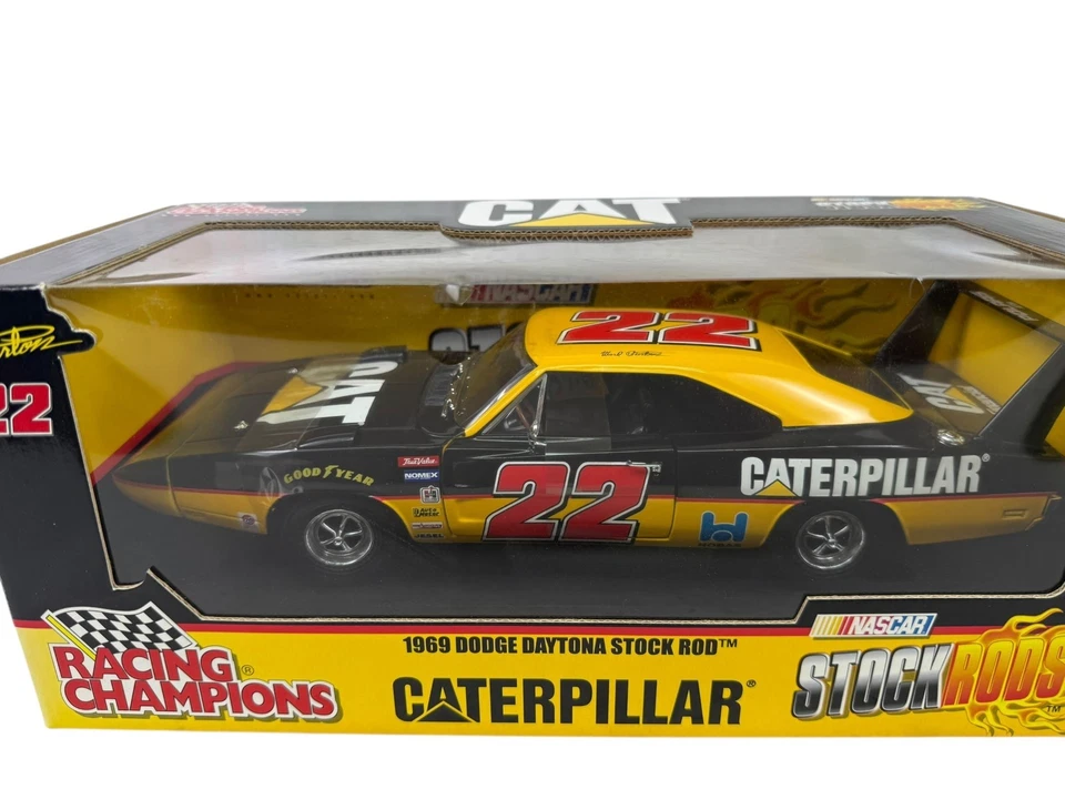 🏁Racing Champions '69 Dodge Daytona Stock Rod Cat Racing Ward Burton 1:18 B3🏁 - Image 2 of 4