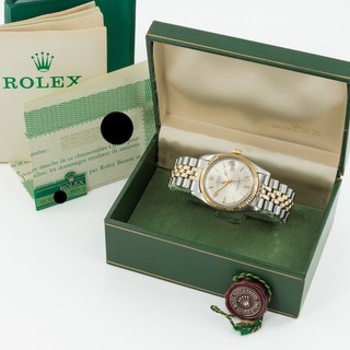 Men's Rolex OP Datejust Ref.#1601 w/Box & Papers Two Tone 36mm W246152 1