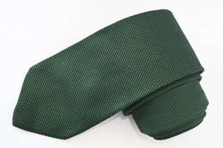 BARNEYS NEW YORK GRENADINE GREEN SILK MEN'S NECK Tie W:3 3/4" BY L:60"