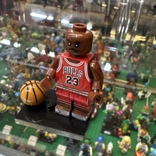 Michael Jordan #23 Chicago Bulls Custom Printed Minifigure Basketball NBA