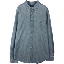 Used Ralph Lauren CLASSIC FIT long-sleeve button-down shirt men's size XL a...