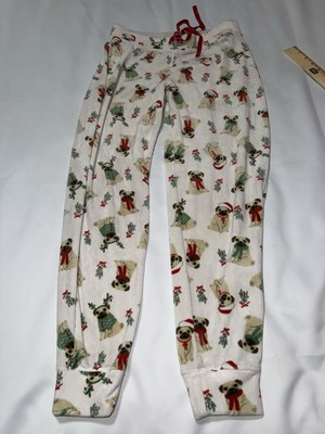 Tabitha Webb pug lounge pants  Sleepwear Winter Soft Pull On Pj