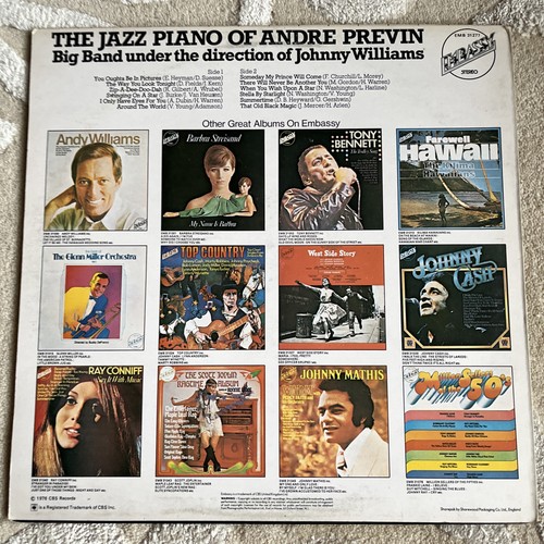 Andre Previn - The Jazz Band Of Andre Previn (1976, Vinyl LP, Embassy EMB 31277) - Bild 4 von 4