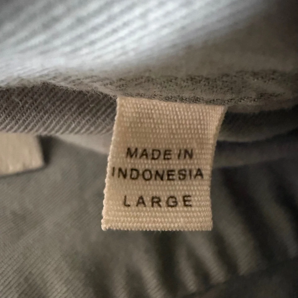 Buck Mason Shirt Mens Large Green Short Sleeve Button Up Casual Everyday - Image 3 of 4