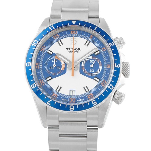 Tudor Heritage Chrono Blue Steel Watch 70330B