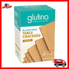 Glutino Gluten Free Table Crackers, Premium Original Squares Snack, 7 oz
