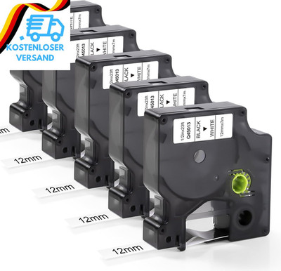 5X 45013 Kompatible Etikettenbänder Für Dymo Labelmanager 160 D1 45013 Dymo S072