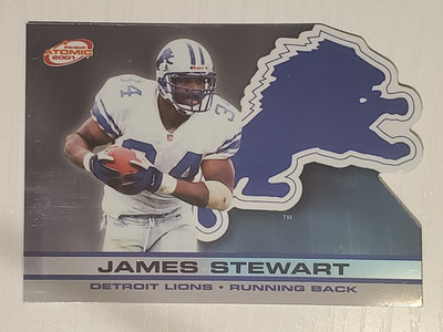 2001 Pacific Prism Atomic #52 James Stewart ~ Detroit Lions