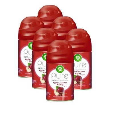 Air Wick Freshmatic Ultra Spray Refill, Apple Cinnamon Medley, 5.89 oz, 6/CT