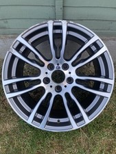 Genuine BMW 403M 19” M Sport Rear 8.5J Alloy Wheel Diamond Cut Grey #654