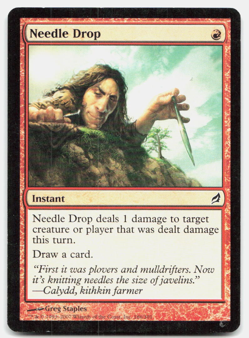 Needle Drop 186 Common Lorwyn Magic: The Gathering Lightly Played