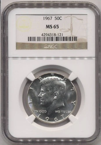 1967 Kennedy Half Dollar NGC MS 65 50C