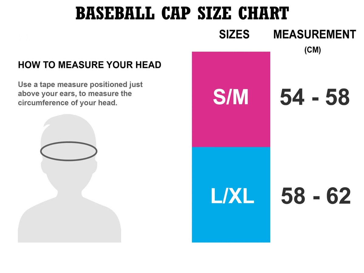 Cap 58 Cm Head Size Head Circumference Fitted Baseball Caps Size