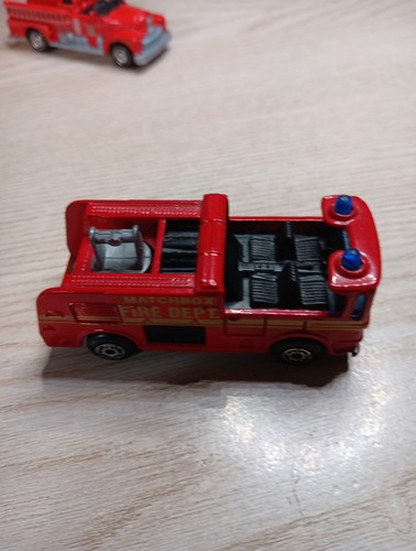 Matchbox Fire Department Die Cast Red & Orange China - Picture 8 of 23