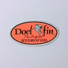 Vintage Doel-fin Original Hydrofoil Outboard Lure Fishing Gear Unused Sticker