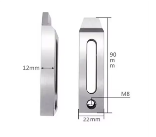 1Pz CNC Filo EDM Inox Jig Holder Piastra di Pressione per Bloccaggio Filettatura M8 Strumento - Foto 11 di 17
