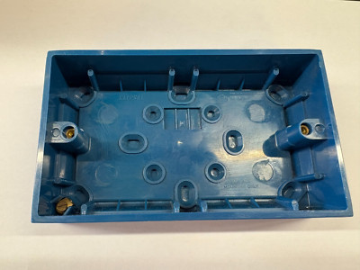 Clipsal ET238 2-Gang Aufputzkasten Tiefe 35 mm blau (Retro)