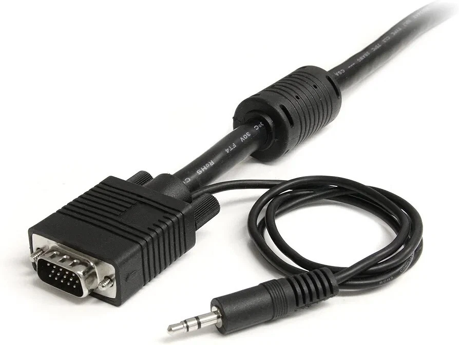 StarTech.com 15 ft. (4.6 m) VGA Cable With Audio - HD15 VGA with Audio - Coaxial - Image 2 of 2