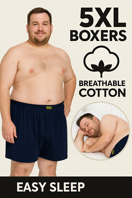 Boxer Man 5XL Plus Size Male Comfortable Breathable Stretchy Soft Waist 40''-60 