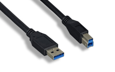 RiteAV USB 3.0 A Male to B Male Cable 6ft 2 Pack