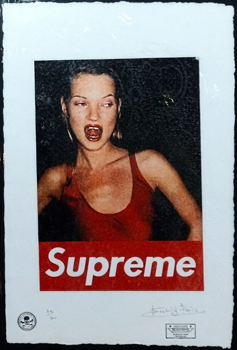 TOMOさま専用　Supreme Kate Moss 特大ポスター Kate Moss Supreme Super Model Sexy Poster, New Art Print