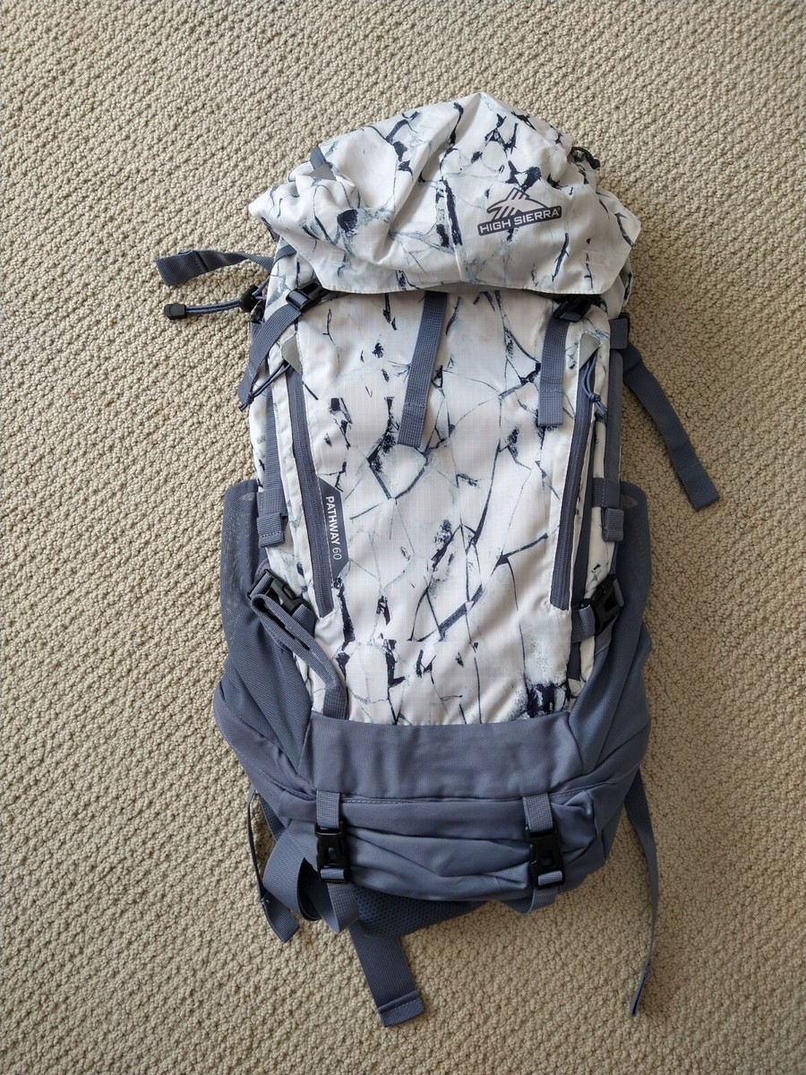 High Sierra Pathway Women's 60L Backpack Cracked Ice/Grey Blue