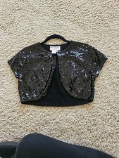 Sequins Shrug PM Black