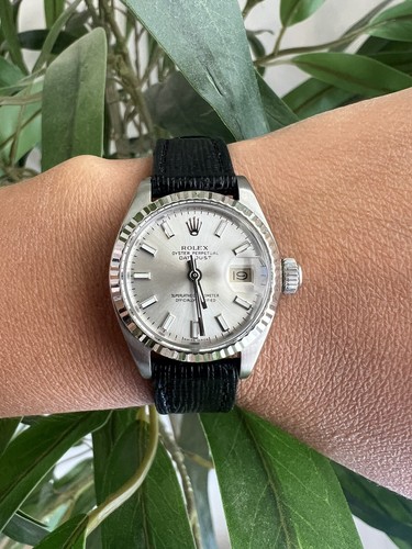 Ladies Rolex Oyster Perpetual Datejust Watch 26mm Silver Date