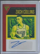 ZACH COLLINS 2019-20 PANINI CHRONICLES FLUX PRIZM HOLO AUTO