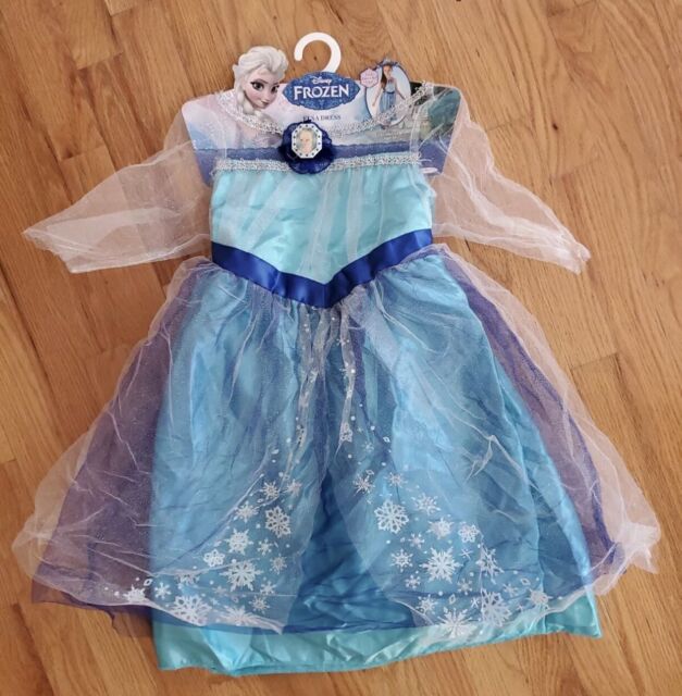 Disney Frozen Princess Elsa Costume Dress up Blue HEELS Shoes 3 - 6 YR ...