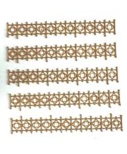 1756BE-DM HO Grate tipo ferro battuto x vari usi 5 pezzi colore beige sc 1:87