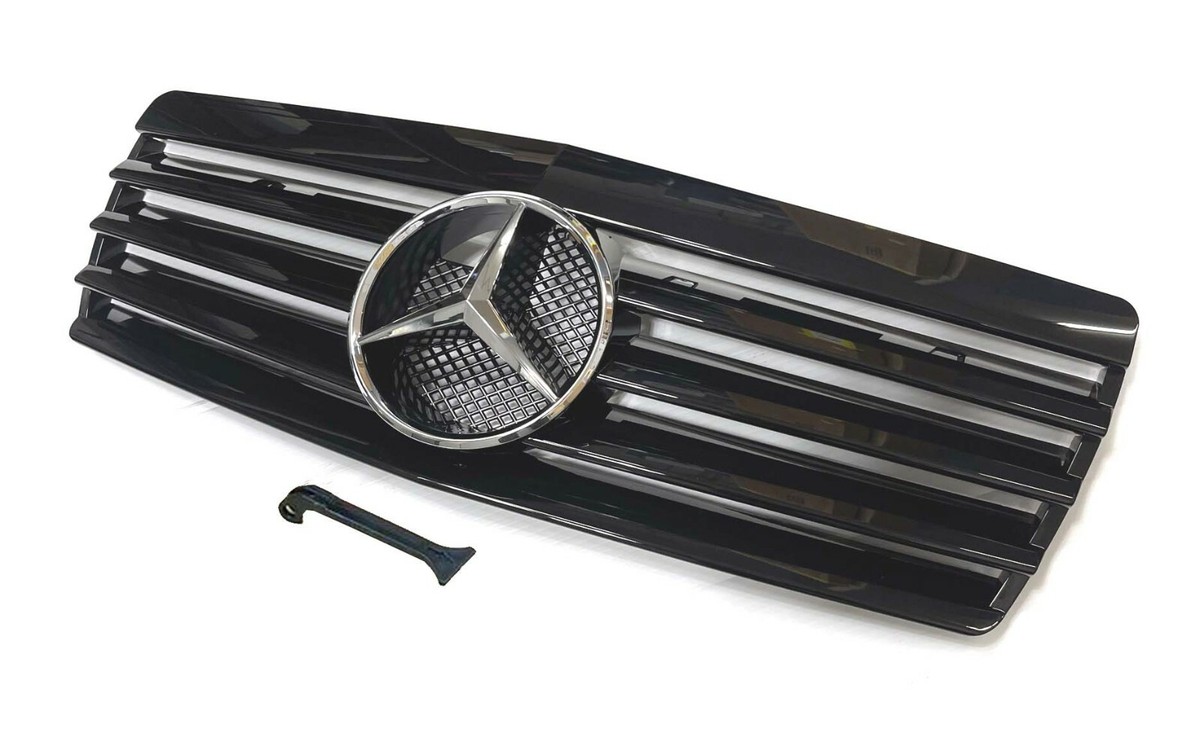 S-Class W140 92-99 S420 S500 S600 Grille All Black 4 Door 500sel